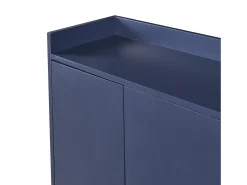 Cómoda buffet 120x30x80 cm minimalista moderna sin tirador - Azul