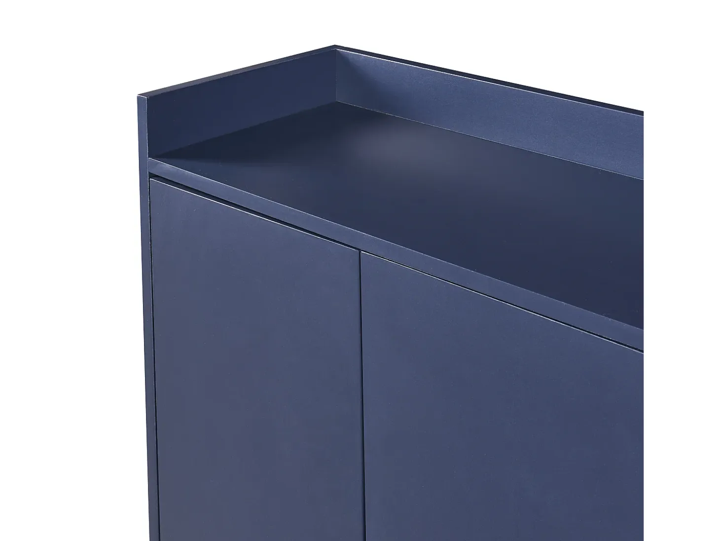 Cómoda buffet 120x30x80 cm minimalista moderna sin tirador - Azul