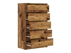 Cómoda de madera antigua 60x36x103 cm madera contrachapada