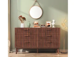 Cómoda de madera, mueble de almacenaje para dormitorio o salón, 100 x 34 x 73 cm
