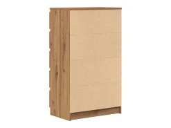 Cómoda de roble artesanal 60x36x103 cm madera de ingeniería