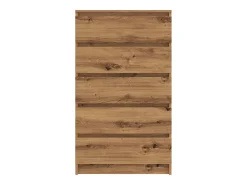 Cómoda de roble artesanal 60x36x103 cm madera de ingeniería