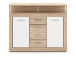 Cómoda Luna Midi B 2P4C roble sonoma / blanco