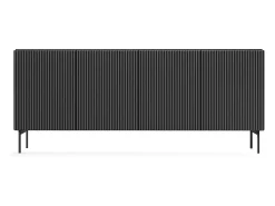 Cómoda, negro, 195,2 x 81,2 x 39,8 cm