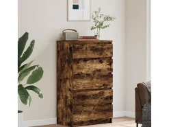 Cómoda Roble ahumado 60x36x103 cm Madera contrachapada