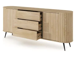 Cómoda, roble cremona, 196 x 81,8 x 40,2 cm