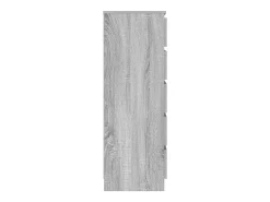 Cómoda Sonoma gris 60x36x103 cm Madera de ingeniería