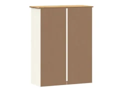 Cómoda VIGO blanca 78x30x100 cm madera maciza de pino