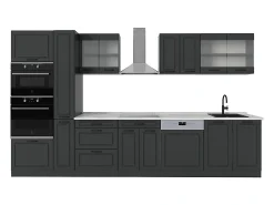 Cocina antracita casa de campo/antracita 350x60x81.6 r-line