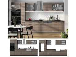 Cocina gris noble/antracita 350x60x81.6 r-line