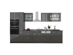 Cocina completa antracita brillo intenso/antracita 350x60x81.6 r-line