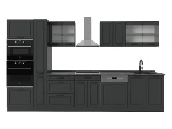 Cocina completa antracita casa de campo/antracita 350x60x81.6 r-line