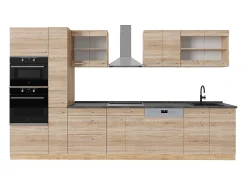 Cocina completa roble sonoma/goldkraft 350x60x81.6 r-line