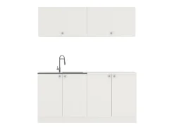 Cocina Equipada haaus Alegra, Blanco, L 160 cm