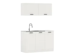 Cocina Equipada haaus Taco, Blanco, L 120 cm
