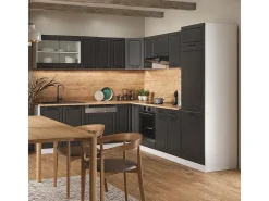 Cocina esquinera antracita casa de campo/blanco 287x60x81.6 r-line