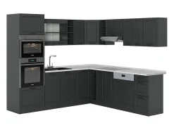 Cocina esquinera antracita casa de campo/antracita 247x60x81.6 r-line
