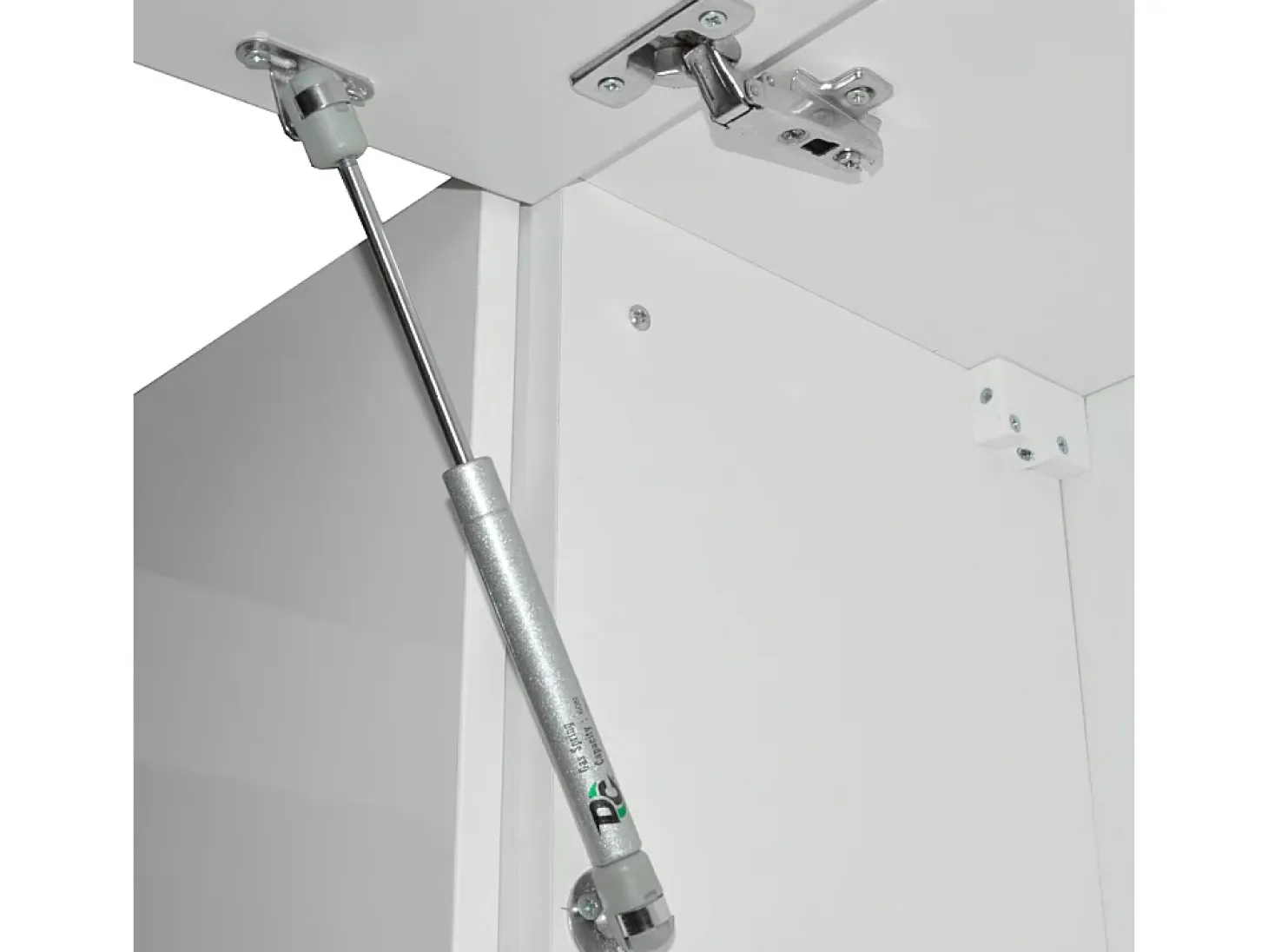 Cocina esquinera blanco alto brillo/blanco 187x60x81.6 rick