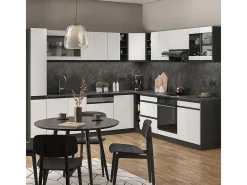 Cocina esquinera blanco/antracita 277x60x81.6 r-line