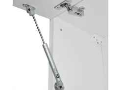 Cocina esquinera precioso gris/blanco 187x60x81.6 rick