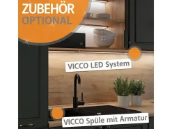 Cocina esquinera rojo brillo intenso/roble dorado 247x46x81.6 r-line