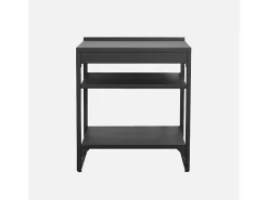 Cocina exterior 6 módulos acero inoxidable negro