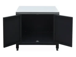 Cocina exterior de acero, 80cm negro