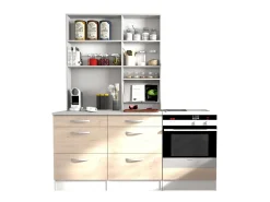 Cocina Modular Eko 4 Muebles Roble Jackson y Blanco 180 cm