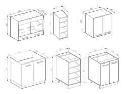 Cocina para solteros blanco alto brillo/blanco 160x60x81.6 r-line