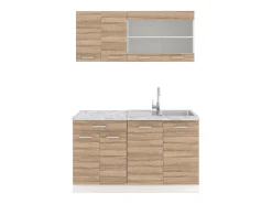 Cocina para solteros sonoma 140x60x81.6 r-line