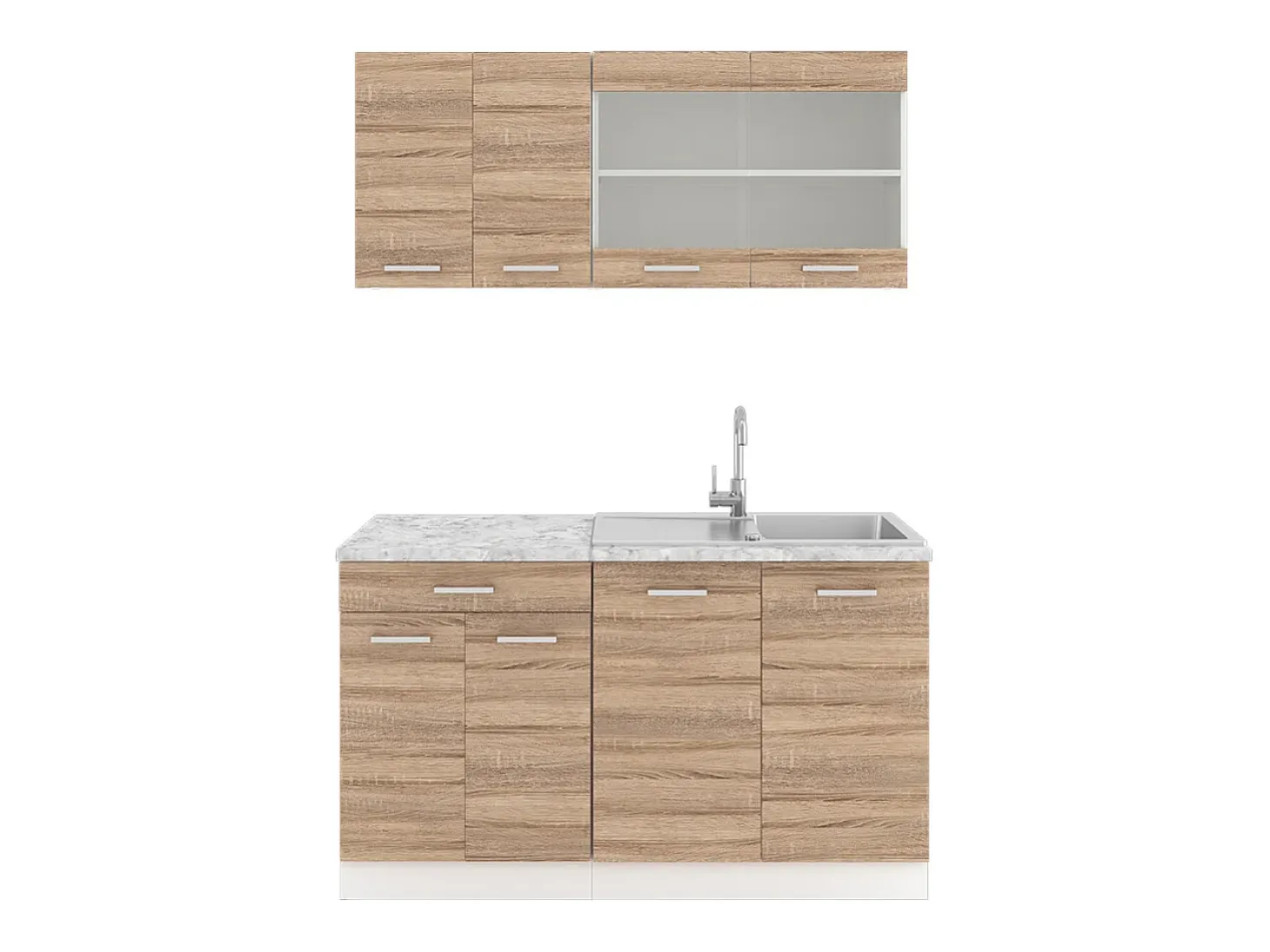 Cocina para solteros sonoma 140x60x81.6 r-line