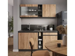 Cocina versátil oro power roble/antracita 160x60x81.6 r-line