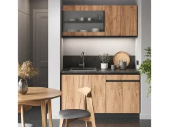 Cocina versátil oro power roble/antracita 140x60x81.6 r-line