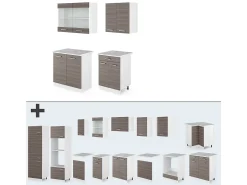 Cocina versátil precioso gris/blanco 140x60x81.6 r-line