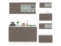 Cocina versátil precioso gris/blanco 140x60x81.6 r-line