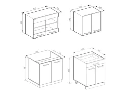 Cocina versátil rojo/antracita 140x60x81.6 r-line