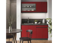 Cocina versátil rojo/antracita 140x60x81.6 r-line