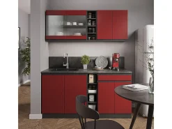 Cocina versátil rojo/antracita 160x60x81.6 r-line