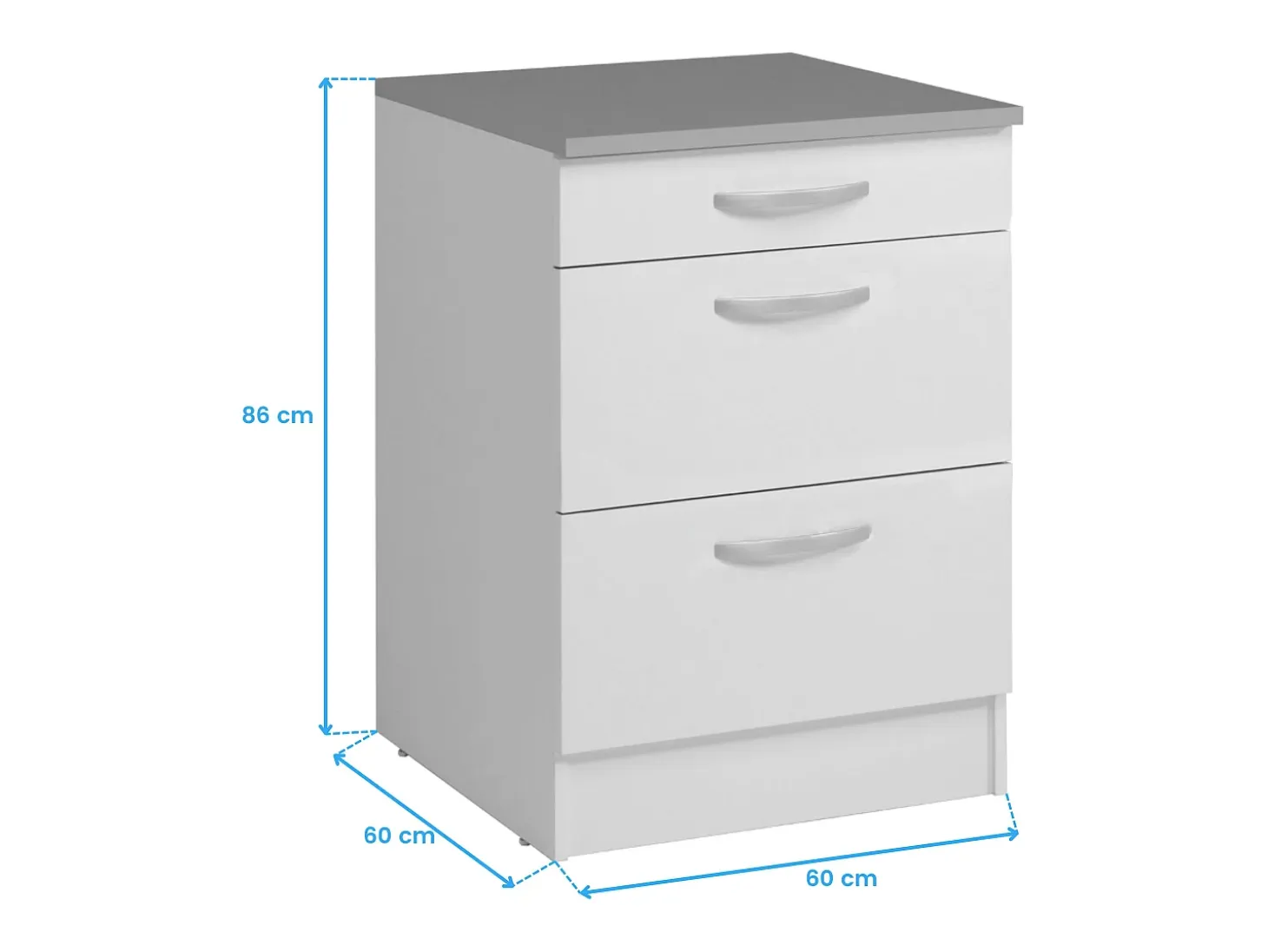 Cocinas Completas Blanco Mate, 5 Muebles 180 cm, Módulos Individuales