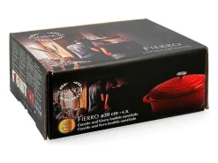Cocotte Fierro Bidasoa 4,3L hierro fundido esmaltado rojo 23x30 cm