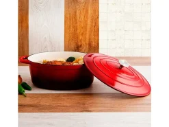 Cocotte Fierro Bidasoa 4,3L hierro fundido esmaltado rojo 23x30 cm
