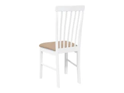 Cojines para sillas de comedor, 2 unidades, madera maciza blanca, caucho