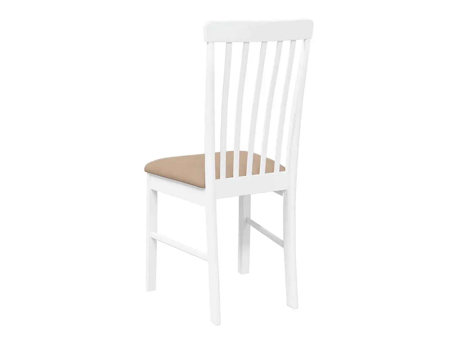 Cojines para sillas de comedor, 2 unidades, madera maciza blanca, caucho