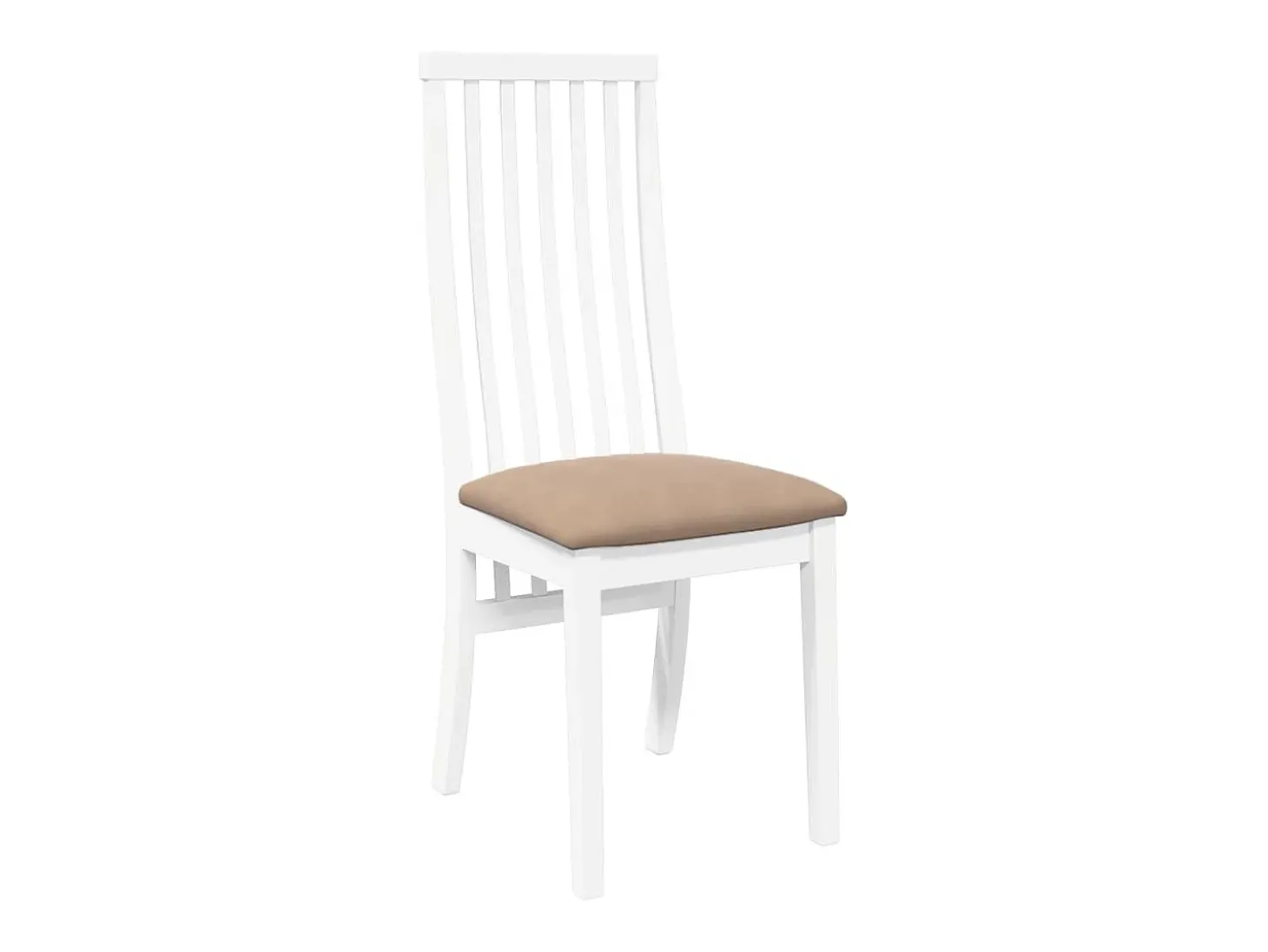 Cojines para sillas de comedor, 2 unidades, madera maciza blanca, caucho