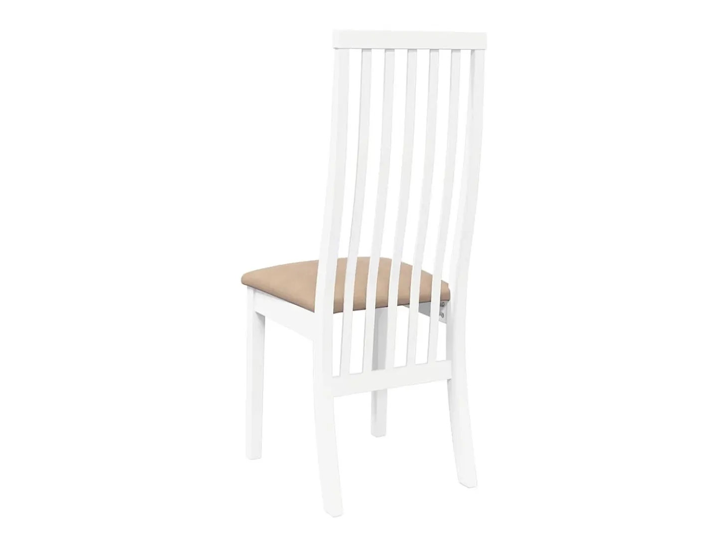 Cojines para sillas de comedor, 2 unidades, madera maciza blanca, caucho