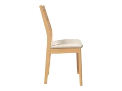 Cojines para sillas de comedor, 2 unidades, madera maciza natural, caucho