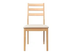 Cojines para sillas de comedor, 2 unidades, madera maciza natural, caucho