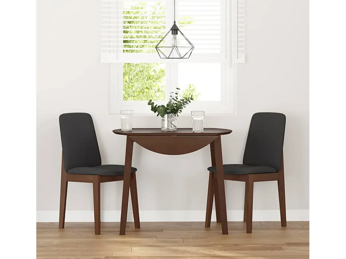 Cojines para sillas de comedor, 2 unidades, madera maciza marrón, caucho