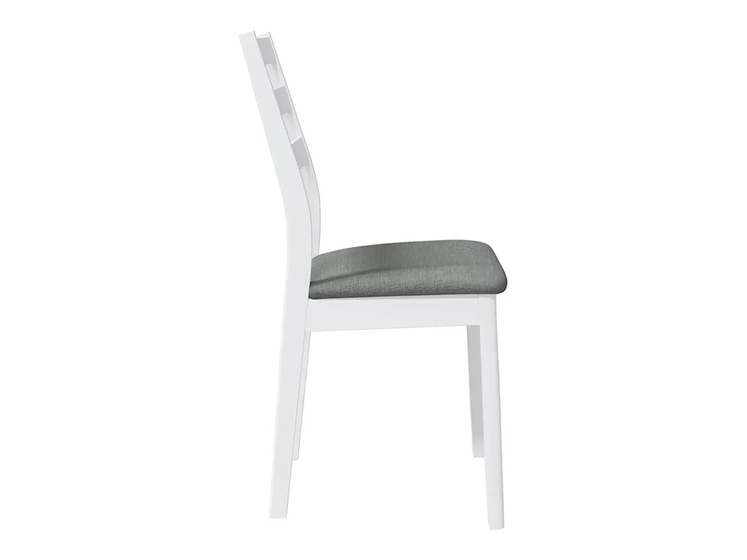 Cojines para sillas de comedor, 2 unidades, madera maciza blanca, caucho