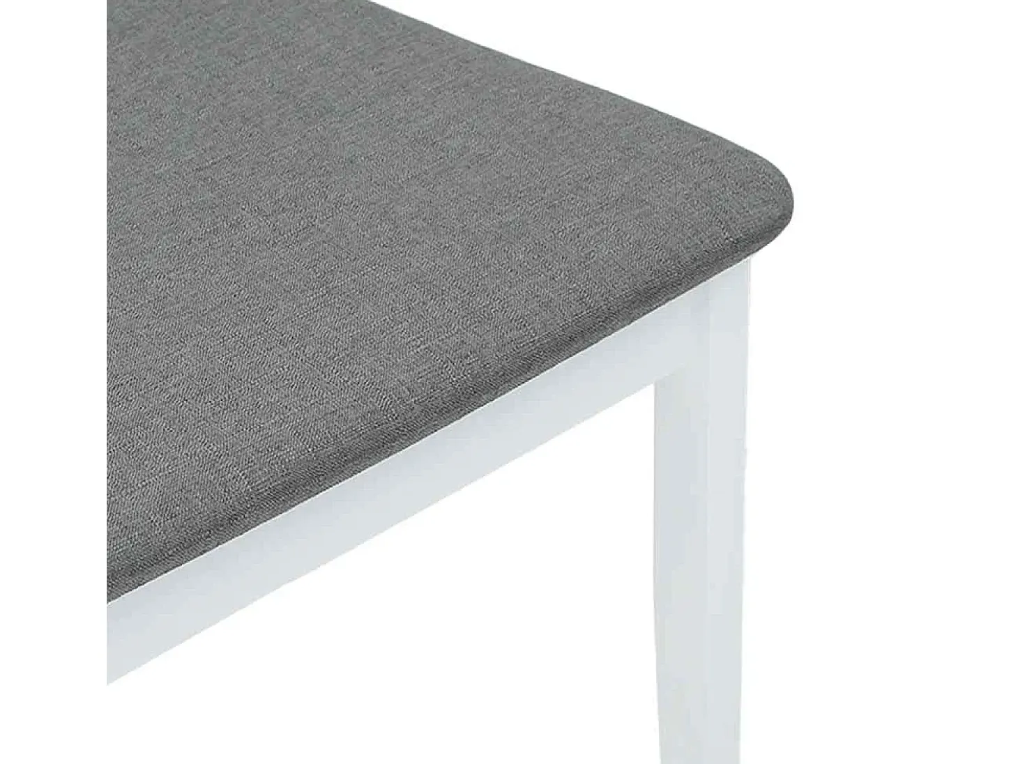 Cojines para sillas de comedor, 2 unidades, madera maciza blanca, caucho